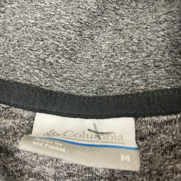 Columbia Active Hoodie Men’s M Quilted Pullover Sweatshirt Gray Midweight - Picture 6 of 9